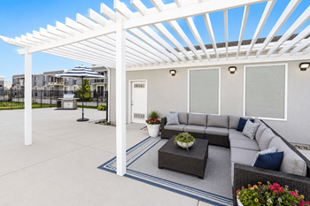 Park station swimming pool & outdoor lounge with firepit